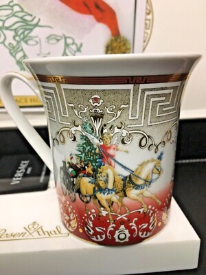 Versace mug cup Chariot Christmas Rosenthal New SALE - Main Image