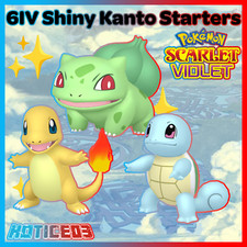 ✨Shiny Kanto Very Rare Starters 6IV✨ Pokemon Scarlet & Violet  🚀Fast🚀