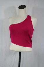 House of Harlow 1960 Hot Pink One Shoulder Top Size M NEW Boho Classic Festival