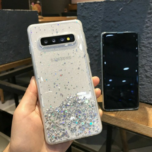 Coque TPU étanche pour Samsung S10, S9, S8, A20e, A41, A21s PAILLETTES BLING - Photo 8/15