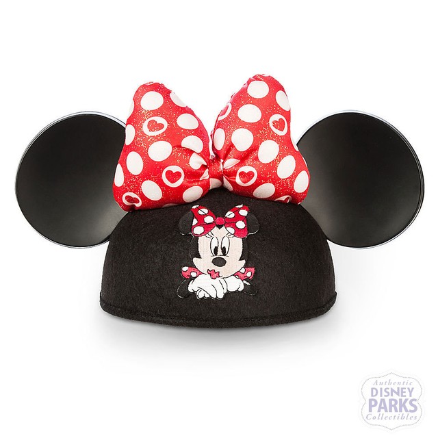 Disney Parks Minnie Mouse Valentine's Day Ear Hat Red Polka Dot Bow Disney Parks Minnie Mouse Valentine's Day Ear Hat Red Polka Dot Bow