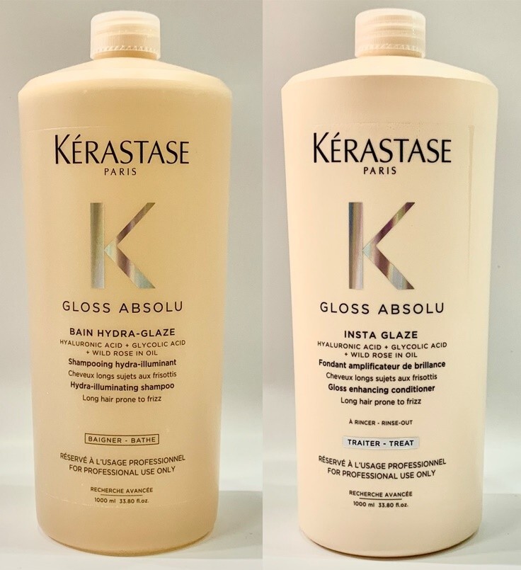 Gloss Absolu : Bain Hydra Glaze 1000ML + Insta Glaze 1000ML