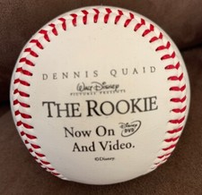 DISNEY THE ROOKIE PROMOTIONAL BALL BASEBALL DENNIS QUAID MOVIE PROMO JIM MORRIS