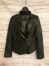 Only True Streetwear Motorcycle Jacket Clairey Leather Light True Black Size M