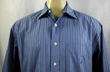 Nautica 80's Two-Ply Cotton Men's Long Sleeve Casual Shirt Size XL