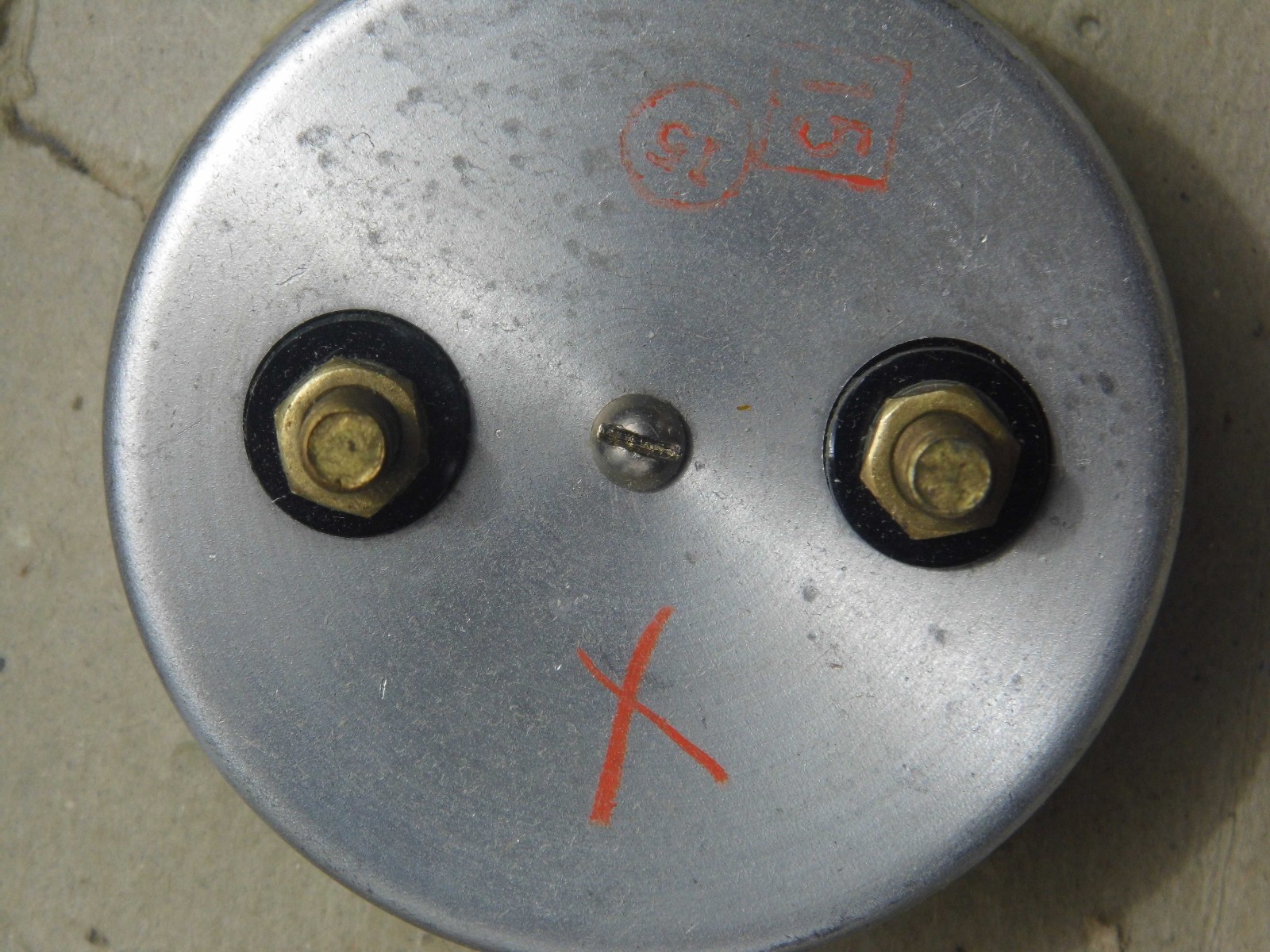 Galvanomètre Simpson 150A de 88mm modèle 57 vintage - 2