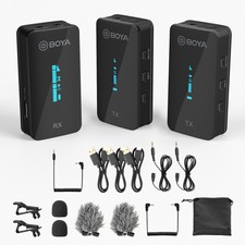 By-xm6- 2.4g Microphone System(2 Transmitters & 1 ) I2d0