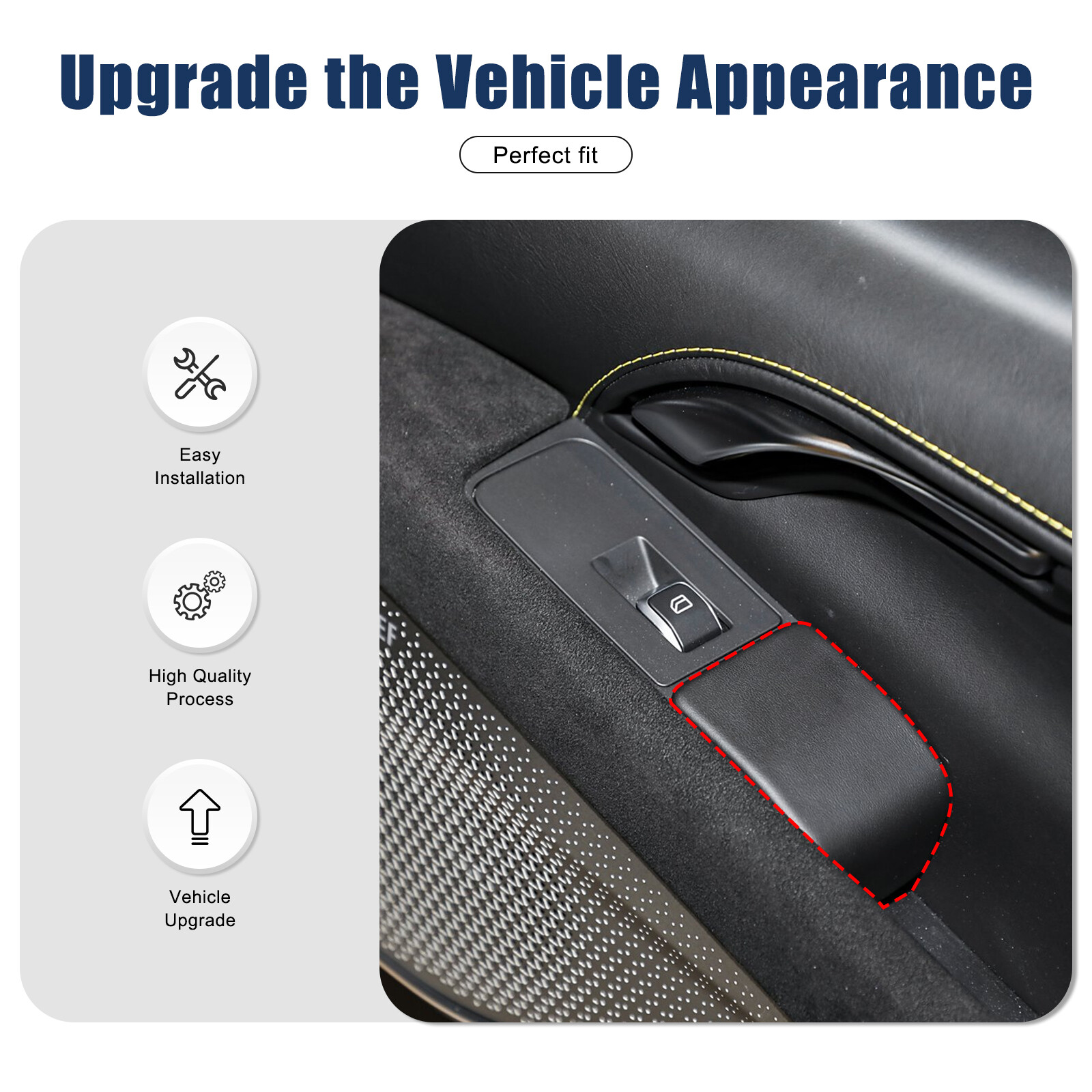 Carbon Fiber Window Lifting Control Panel Cover Trim For Lotus EMIRA 2023-25 US