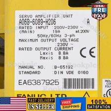 1PC Fanuc A06B-6089-H206 A06B6089H206 Servo Drive Amplifier New Fast Ship