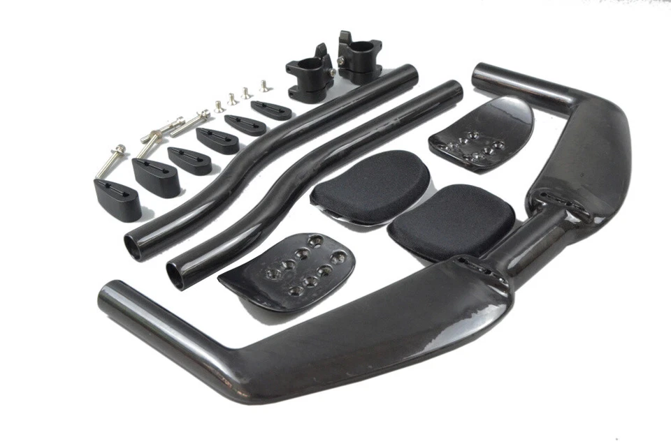 Manillar de carbono UD contrarreloj triatlón reposabrazos manillar 31,8 mm para bicicleta de carretera Foto 2 de 4