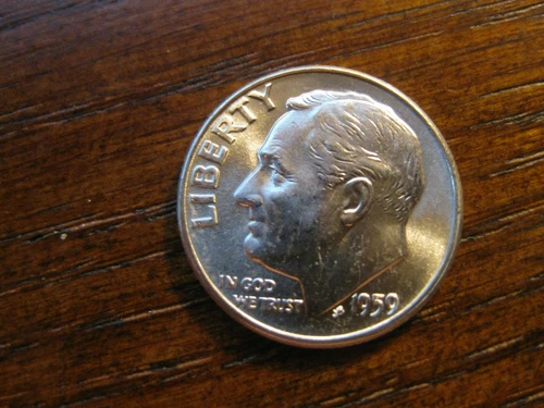 1959 D Roosevelt Dime Gem BU! FTB!