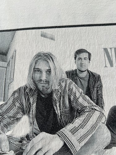 Camiseta blanca vintage 1996 Nirvana Kurt Cobain talla M - Imagen 4 de 23