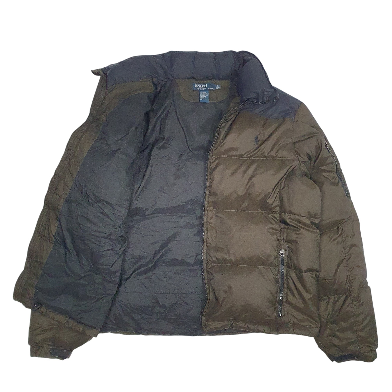 POLO RALPH LAUREN Puffer Jacket Coat Insulated Goose Down Mens L image 2