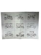 Tri-Chem Un-Painted Pictures For Painting 8279 Antique Cars 6in x 8in Panels