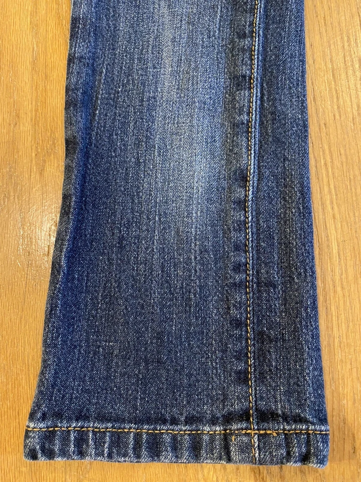 Jeans De Colección Niñas Talla 7 Azul Denim Regreso a la Escuela Usados en Excelente Condición Pierna Recta Mossimo Supply Foto 2 de 4