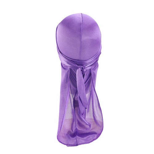Silky Durag For Kids Long Tailed Hat Bandanas Doo Rag Turban Children's Headwrap - Picture 12 of 26