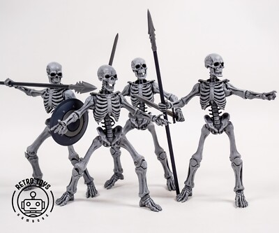 Graveyard Skeletons 4-Pack MYTHIC LEGIONS Action Figure Skelett