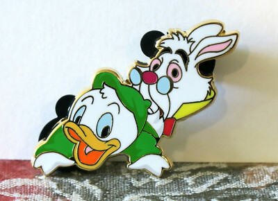 DISNEY ACME HOT ART LOUIE & WHITE RABBIT MYSTERY MAGIC CARPET RIDE PIN LE 200