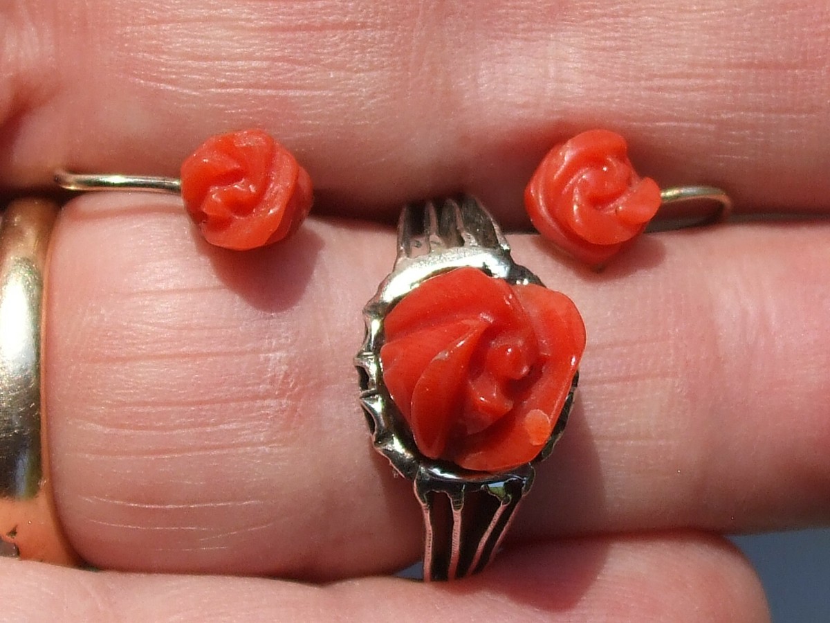 Bague citrine ovale et or rose millegrain - Divine