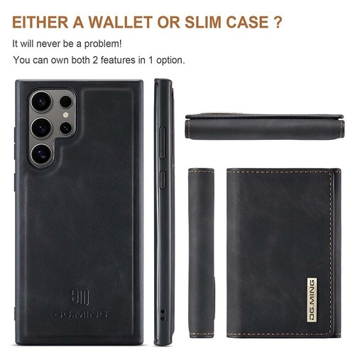 Custodia cellulare triplo portafoglio con supporto per Samsung Galaxy S24 Ultra 23+ 22 21 - Foto 21 di 74
