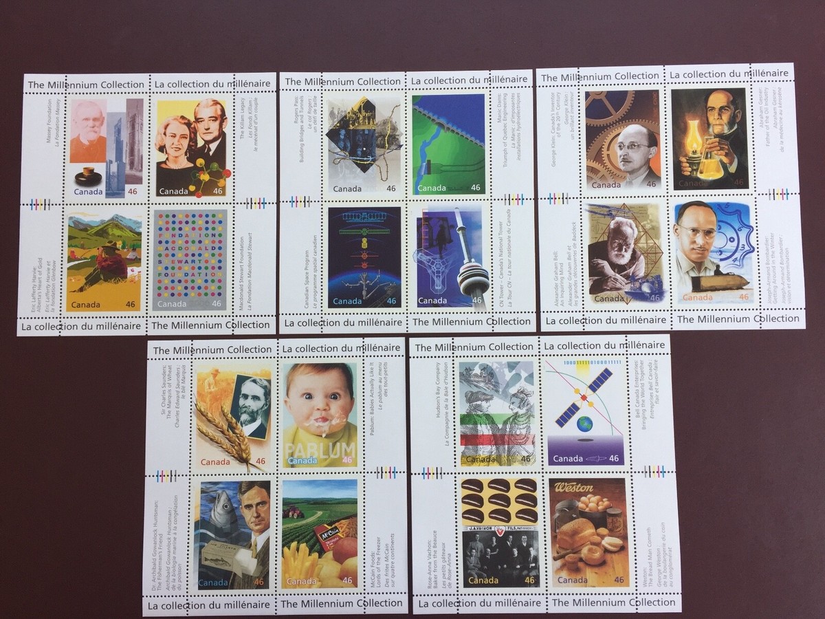 Canada Stamp Souvenir Sheets - 1999-2000 46-cent THE MILLENNIUM