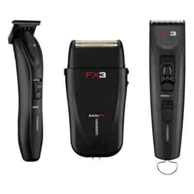 BaBylissPRO FX3 Black Collection Trimmer +Shaver +Clipper  FXX3TB+FXX3SB +FXX3CB