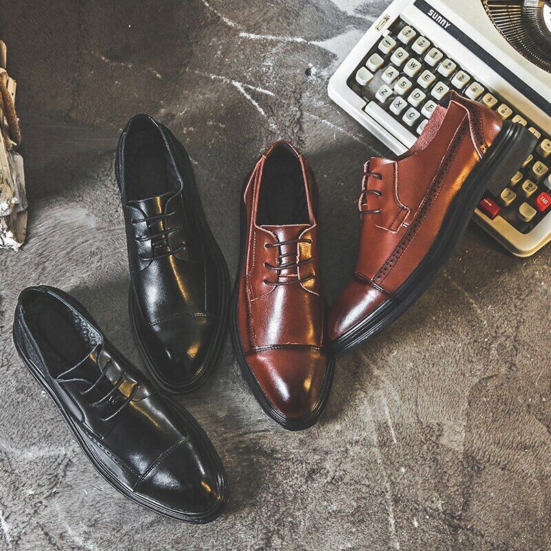 SAOLA Mocassino uomo formale vera pelle scarpe moda abito da sposa Oxford scarpa stringata