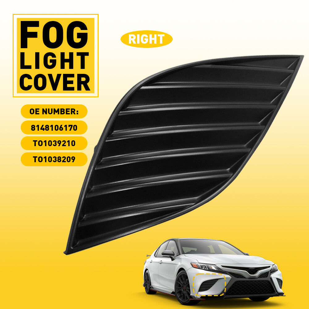 Right Front Bumper Fog Light Cover Toyota Bezel For Camry XSE SE 2018 19 20 USA