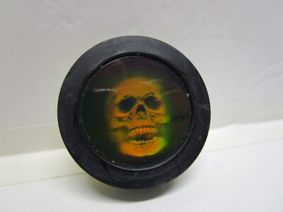 Skull Hologram BIGFOOT SLAMMER Vintage 1990's Pogs Thick Rubber- Scented!