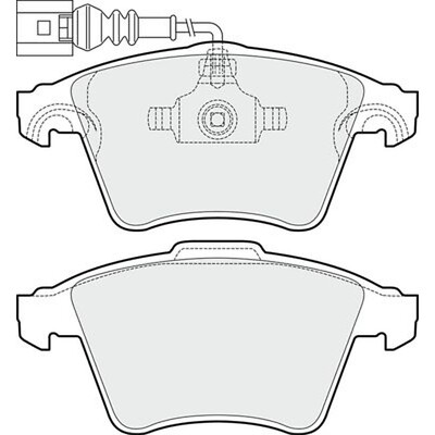 Apec Blue Brake Pads - Front PD3598 - For Volkswagen Touareg - OE Specifications