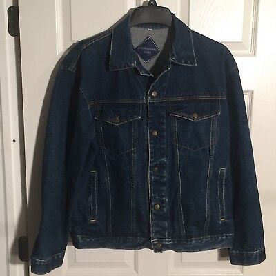 Saugatuck Dry Goods Vintage Denim Trucker Jacket Coat Snap Saugatuck Dry Goods Vintage Denim Trucker Jacket Coat Snap