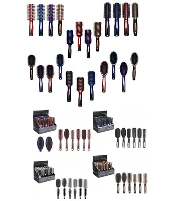 Profi Haarbürsten verschiedene Köpfe & Farben Salonqualität für alle Haartypen