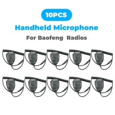 10PC Handheld Microphone Speaker Mic PTT For Baofeng UV-5R UV-82 Walkie Talkie