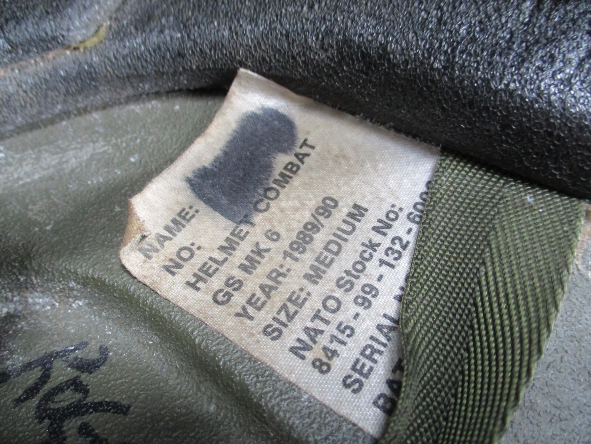 gullf war 1 BRITISH ARMY 1989 / 90 gs MARK 6 MK6 combat BALLISTIC