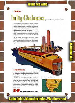 Metal Sign - 1946 City of San Francisco Pacemaker for Trains to Come