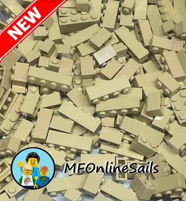 #ad Genuine LEGO Tan 1x1 1x2 1x3 1x4 BRICKS MIX #3005 3004 3622 3010 100 pcs $22.00