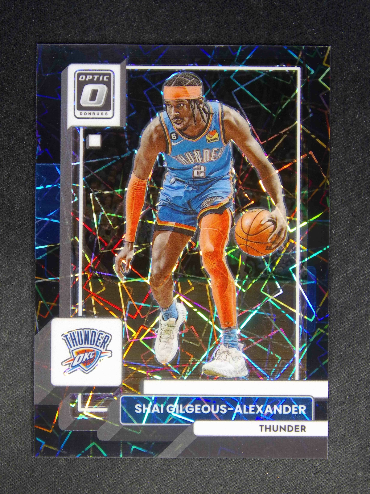 2022-23 Panini Donruss Optic Shai Gilgeous-Alexander #44 Velocity Black /39