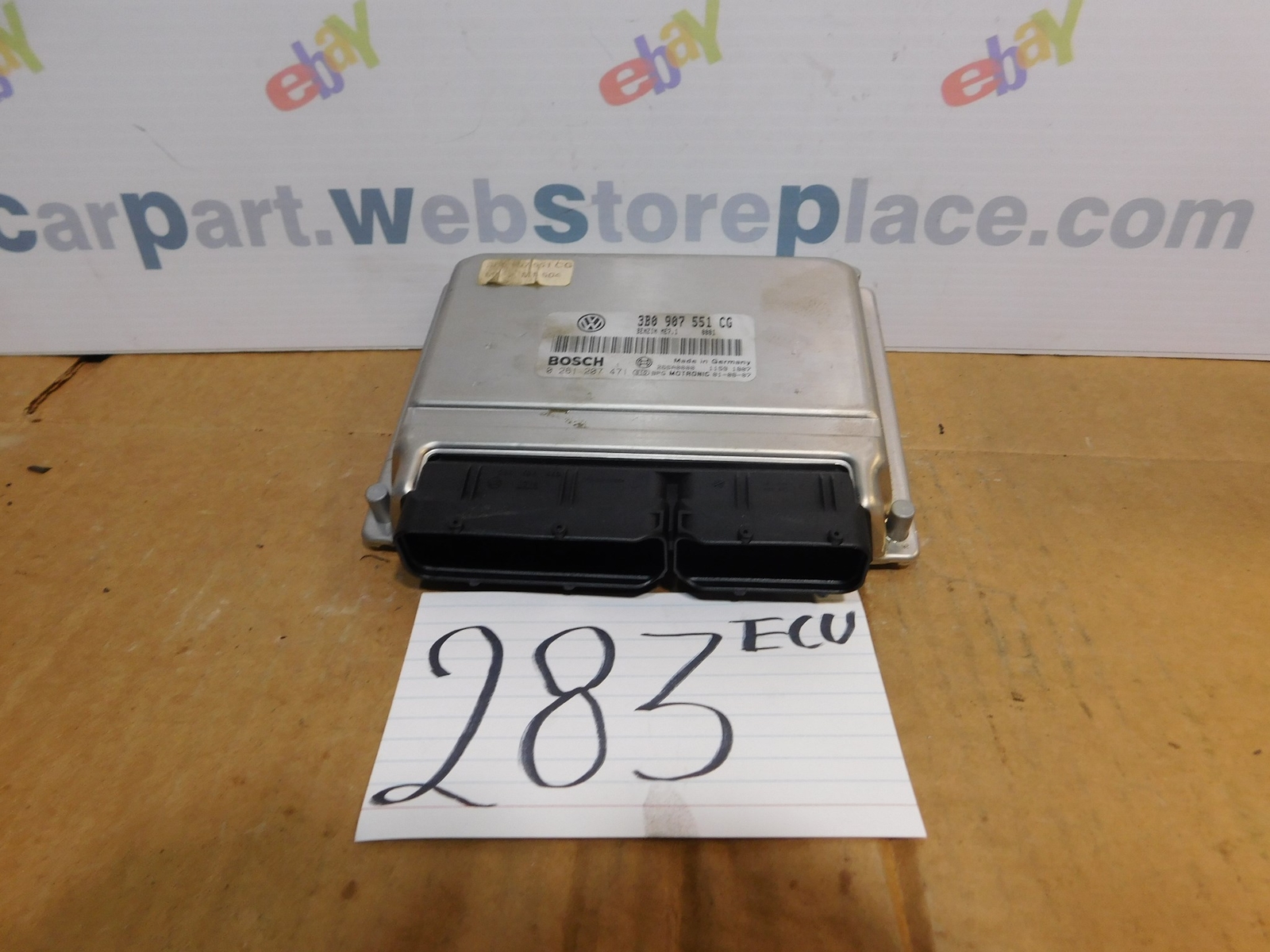 2002 VOLKSWAGEN PASSAT #283 Engine Computer ECM ECU 3B0 907 551 CG