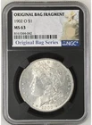 1902 O $1 Morgan Silver Dollar -  NGC MS63 - Original Bag Fragment Series