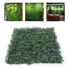 48 PCS 10" X 10" Grass Wall Artificial Boxwood Panels Boxwood Hedge UV for Fence