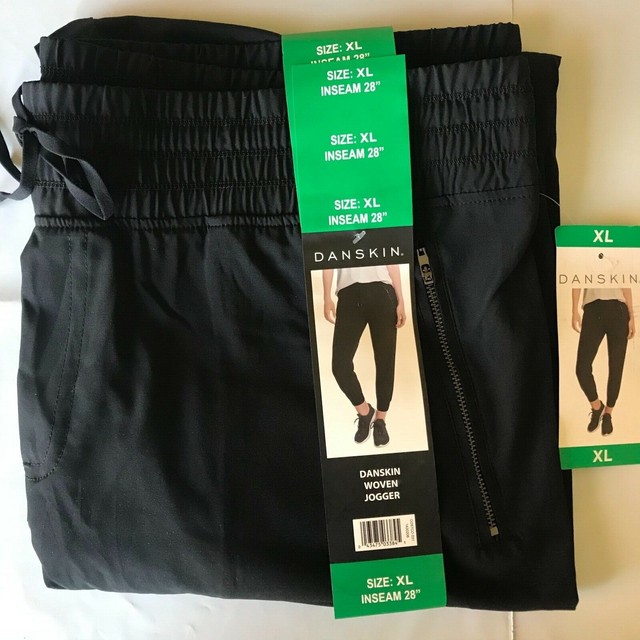 Danskin Ladies' Woven Jogger Adjustable Drawcord Two Zippered Pockets | eBay