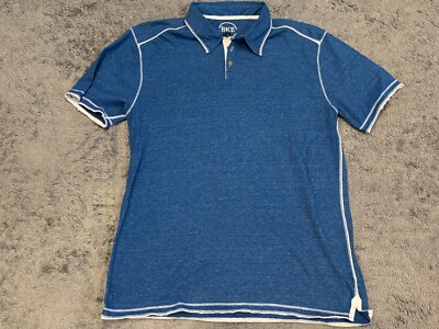 BKE Polo Shirt Mens XL Blue Athletic Fit Short Sleeve Performance Activewear