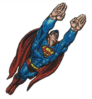 SUPERHERO SUPERMAN BATMAN WONDER WOMAN CAPTAIN AMERICA EMBROIDERED IRON ON PATCH