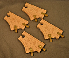 Thomas  Friends Tank Engine Train "Y" Wooden Track Connectors Lot of 4