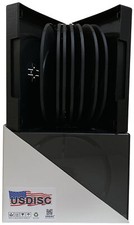 USDISC DVD Cases Chubby 51mm Economy, Sexdecuple 16 Disc Black Lot