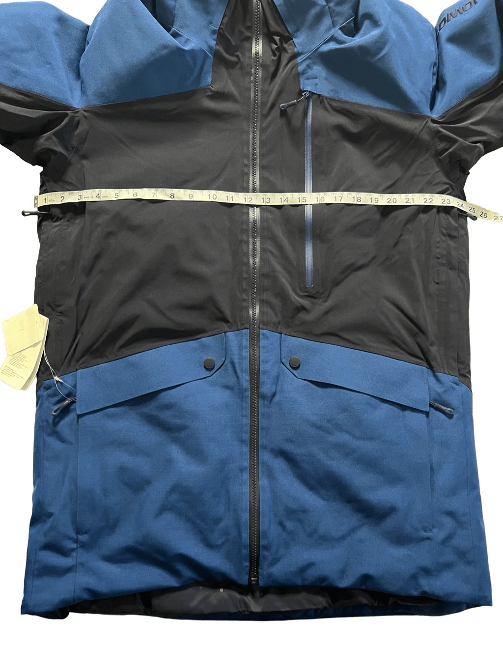 Giacca Salomon uomo Navy Peony impermeabile con cappuccio non tracciata taglia large nuova con etichetta