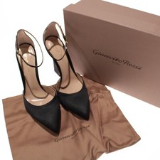 Gianvito Rossi NWD Aura D'Orsay Heels / Pumps Size 39.5 US 9.5 in Solid Black