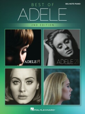 Best of Adele for Big-Note Piano 2nd Edition Sheet Music Songbook NEW 000418023