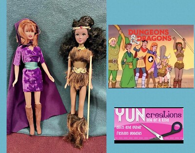 OOAK Dungeons Dragons Barbie Doll Set Handmade Collector Custom