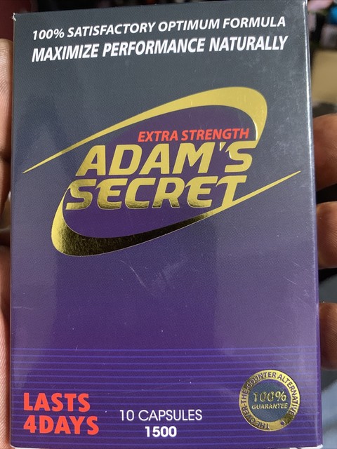 X4 Adam\u0026#39;s Secret Male Enhancer Pill Fast Acting Natural Men Enhancement ...